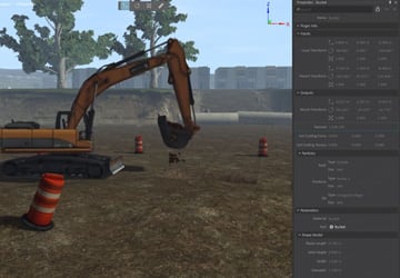 Optimization of the construction site by digital twin simulation of shovel cars and ground